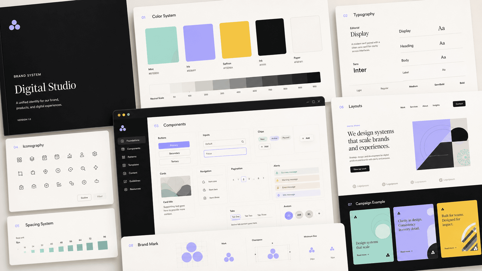 Brand System for Digital Studio project preview